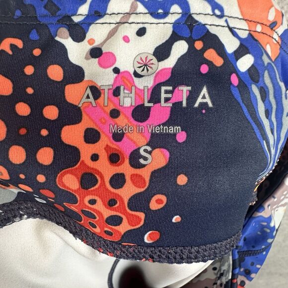Athleta Women's Lava Sonar Printed Multicolored High Waist Leggings Size S Retro - Picture 11 of 11